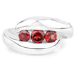 0.74 Carat Genuine Garnet .925 Sterling Silver Ring