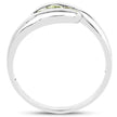 0.56 Carat Genuine Peridot .925 Sterling Silver Ring
