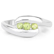 0.56 Carat Genuine Peridot .925 Sterling Silver Ring