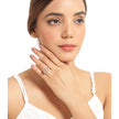 14K Rose Gold Plated 3.30 Carat Genuine Morganite .925 Sterling Silver Ring