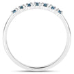 0.22 Carat Genuine Blue Diamond 14K White Gold Ring (I1-I2)
