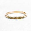 0.22 Carat Genuine Dark Yellow Diamond 14K Yellow Gold Ring (I1-I2)