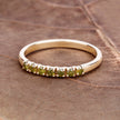 0.22 Carat Genuine Dark Yellow Diamond 14K Yellow Gold Ring (I1-I2)