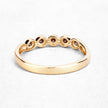 0.19 Carat Genuine Champagne Diamond 14K Yellow Gold Ring (I1-I2)