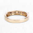 0.49 Carat Genuine Champagne Diamond 14K Yellow Gold Ring (I1-I2)