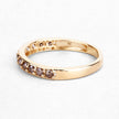0.45 Carat Genuine Champagne Diamond 14K Yellow Gold Ring (I1-I2)
