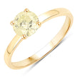 0.85 Carat Genuine TLC Diamond 14K Yellow Gold Ring
