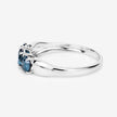 1.03 Carat Genuine Blue Diamond 14K White Gold Ring