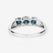 1.03 Carat Genuine Blue Diamond 14K White Gold Ring