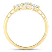 0.51 Carat Genuine Lab Grown Diamond 14K Yellow Gold Ring