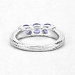 1.11 Carat Genuine Tanzanite .925 Sterling Silver Ring