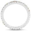 0.57 Carat Genuine Yellow Diamond .925 Sterling Silver Ring