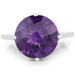 5.60 Carat Genuine Amethyst .925 Sterling Silver Ring