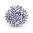 2.52 Carat Genuine Tanzanite .925 Sterling Silver Ring