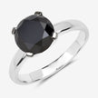 3.00 Carat Genuine Black Diamond 14K White Gold Ring