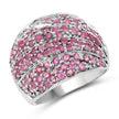 2.97 Carat Genuine Ruby .925 Sterling Silver Ring