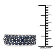 1.70 Carat Genuine Blue Sapphire .925 Sterling Silver Ring
