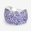 4.22 Carat Genuine Tanzanite .925 Sterling Silver Ring