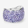 4.22 Carat Genuine Tanzanite .925 Sterling Silver Ring