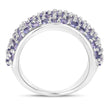 4.22 Carat Genuine Tanzanite .925 Sterling Silver Ring