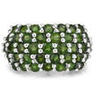 5.04 Carat Genuine Chrome Diopside .925 Sterling Silver Ring