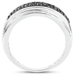 0.29 Carat Genuine Black Diamond .925 Sterling Silver Ring