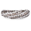1.25 Carat Genuine Champagne Diamond & White Diamond .925 Sterling Silver Ring