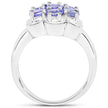 1.19 Carat Genuine Tanzanite .925 Sterling Silver Ring