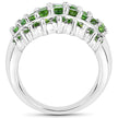 2.48 Carat Genuine Chrome Diopside .925 Sterling Silver Ring