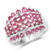 2.70 Carat Genuine Ruby .925 Sterling Silver Ring