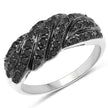 0.35 Carat Genuine Black Diamond .925 Sterling Silver Ring