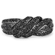 0.35 Carat Genuine Black Diamond .925 Sterling Silver Ring