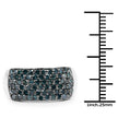 1.17 Carat Genuine Blue Diamond .925 Sterling Silver Ring