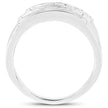 0.70 Carat Genuine White Sapphire .925 Sterling Silver Ring