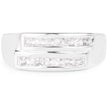 0.70 Carat Genuine White Sapphire .925 Sterling Silver Ring