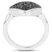 0.24 Carat Genuine Black Diamond .925 Sterling Silver Ring