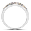 0.42 Carat Genuine White Diamond .925 Sterling Silver Ring