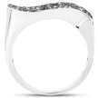0.21 Carat Genuine Champagne Diamond .925 Sterling Silver Ring