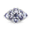 2.07 Carat Genuine Tanzanite .925 Sterling Silver Ring