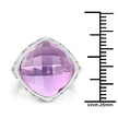 8.40 Carat Genuine Amethyst .925 Sterling Silver Ring