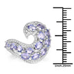 2.21 Carat Genuine Tanzanite .925 Sterling Silver Ring