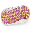 2.49 Carat Genuine Ruby .925 Sterling Silver Ring