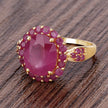 5.09 Carat Glass Filled Ruby and Ruby .925 Sterling Silver Ring