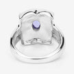 0.44 Carat Genuine Tanzanite .925 Sterling Silver Ring