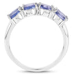 3.00 Carat Genuine Tanzanite .925 Sterling Silver Ring