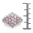 14K Yellow Gold Plated 1.60 Carat Genuine Tanzanite .925 Sterling Silver Ring