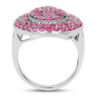 3.11 Carat Genuine Ruby .925 Sterling Silver Ring