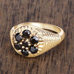 0.91 Carat Genuine Black Diamond .925 Sterling Silver Ring