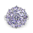 2.79 Carat Genuine Tanzanite .925 Sterling Silver Ring