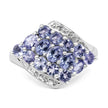 1.85 Carat Genuine Tanzanite .925 Sterling Silver Ring